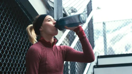 Шейкер спортивний BlenderBottle Pro45 - 1270 мл Grey/синій