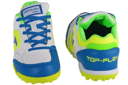 Сороконіжки дитячі Joma TOP FLEX JR Дет 33 розмір TPJW2402TF біло-жовто-сині (Оригінал)