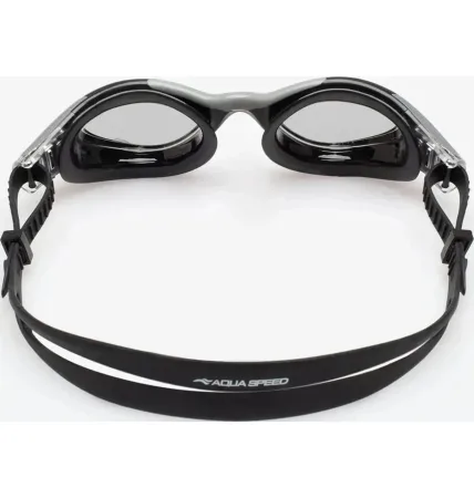 Окуляри для плавання Aqua Speed AQUILO 62648 чорно-сірі універсальний 728-23 (оригінал)