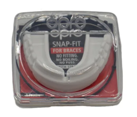 Капа боксерська OPRO Snap Fit FOR BRACES білий art