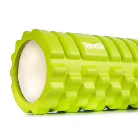 Масажний ролик (роллер) PowerPlay 4025 Massage Roller зелений 33x14 см