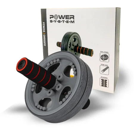 Колесо для преса Power System PS-4042 Dual Core Ab Wheel Grey/Чорний