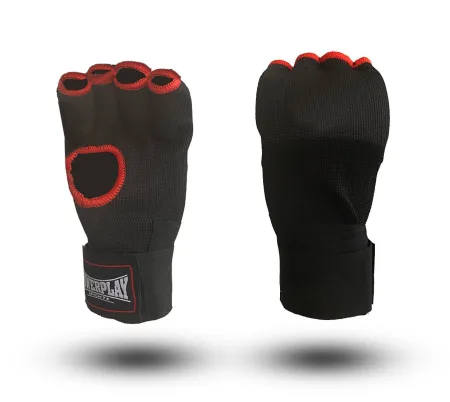 Бинти рукавиці PowerPlay 3096 з гелевими подушечками Чорні - S