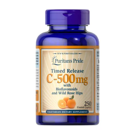 Vitamin C-500 мг with Rose Hips Time Release - 250 капсул