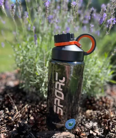 Пляшка для води CASNO - 800 мл KXN-1235 сіра