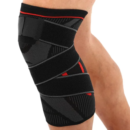 Наколінник еластичний бандаж з фіксуючим ременем SIBOTE 1 шт