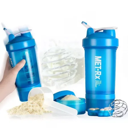 Шейкер Met-rx білий (+ 150мл + 100мл)