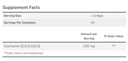 CoQ10 100 мг - 50 софтгель