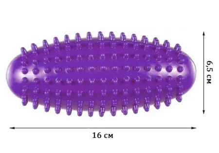 Масажний ролик Almond EasyFit овальний з шипами фіолетовий