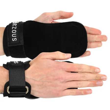 Накладки для підтягувань та тяг HAND GRIP THICKER LAYERS EZOUS 2 шт чорний універсальний