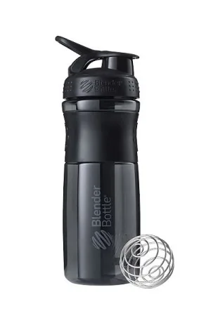 Шейкер спортивний пляшка BlenderBottle SportMixer Flip 820 мл чорний
