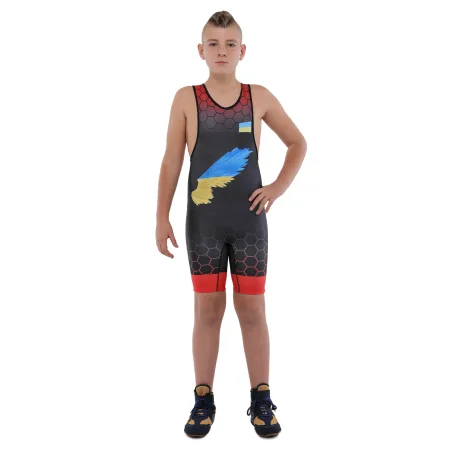 Трико для боротьби дитяче UKRAINE зріст 128-161 см 3XS