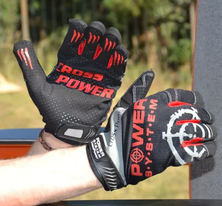 Рукавички для кросфіту з довгим пальцем Power System PS-2860 Cross Power Black/Red - L