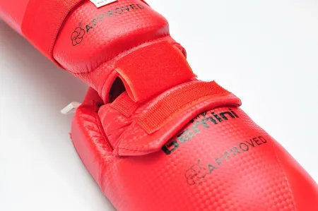 Захист гомілки та стопи для карате Червоний S