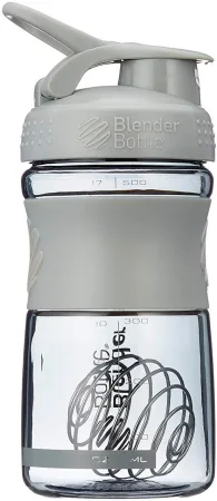 Шейкер спортивний пляшка BlenderBottle SportMixer Flip 590 мл сірий