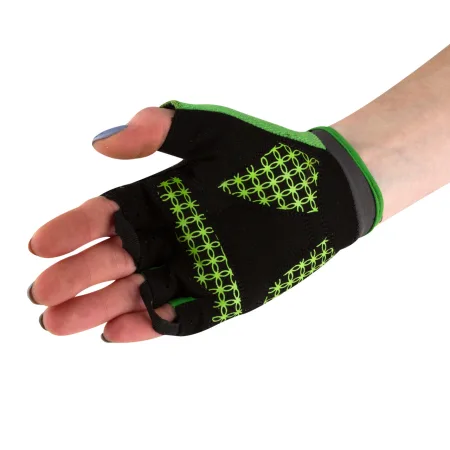 Велоперчатки женские PowerPlay 5284 B зелёные - XS