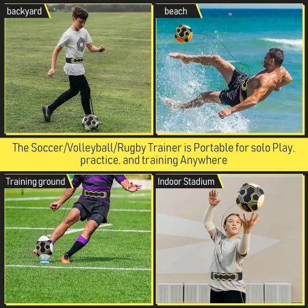 Тренажер футбольний на пояс Sport для відпрацювання ударів та пасів