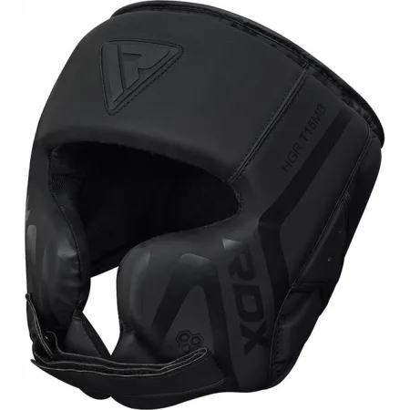 Боксерський шолом RDX T15 Noir Cheek Protector Matte Black XL