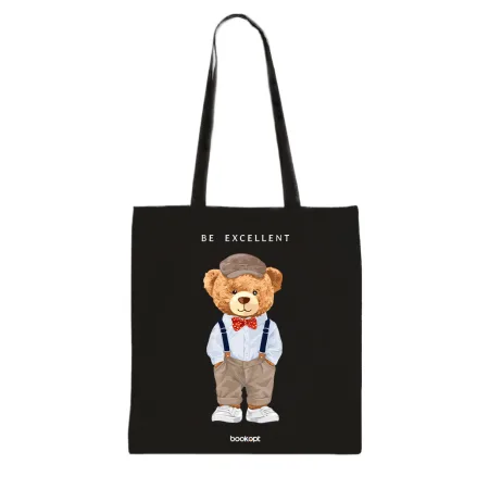 Екошопер BookOpt ВК4057 Teddy Bear (Be Excellent) чорний