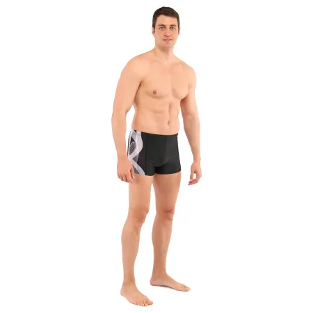 Плавки боксери чоловічі для плавання PL-7642 1, XL–3 XL чорні - XXL