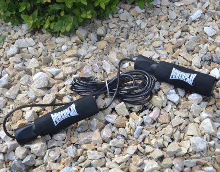 Скакалка скоростная PowerPlay 4211 X ROPE с утяжелителями - 120 г*2 чёрная 3 м