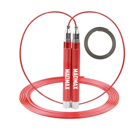 Speed jump rope with ball bearings aluminum MadMax MFA-286 Speed jump rope Red