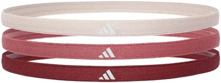 Пов'язки на голову Adidas Hairbands 3pk бордовий, рожевий, бежевий One Size (Оригінал)