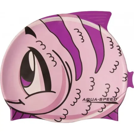 Шапка для плавання Aqua Speed ZOO FISH 5528 рожевий дитячий