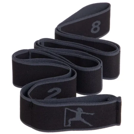 Стрічка для розтяжки еластичний еспандер Чорний червоний