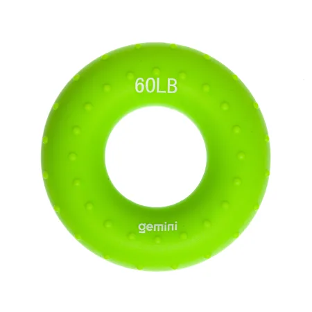 Еспандер кистьовий кільце силікон навантаження 27 кг зелений - 8,5 см