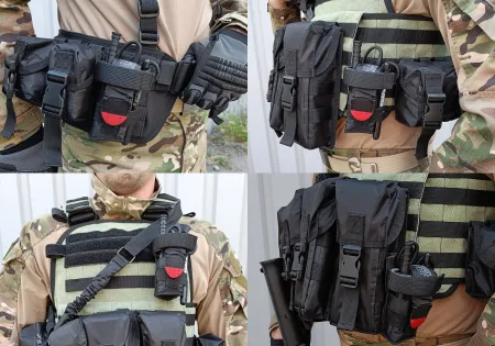 Підсумок під турникет чорний MOLLE CAT підсумок на розгрузку жилет РПС