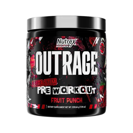 Outrage High‑Stim Pre‑Workout - 30 порцій фруктовий пунш