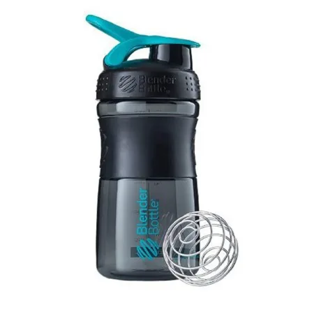 Шейкер спортивний пляшка BlenderBottle SportMixer Flip 590 мл чорний/Teal