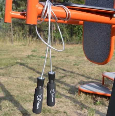 Скакалка швидкісна з підшипниками PowerPlay 4209 Sport Jump Rope чорна 3 m.