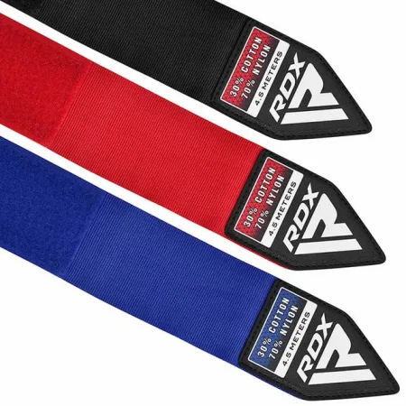 Бинти для боксу RDX RB Hand Wraps Combine 3 пари Red,Black,Blue (4,5м.)