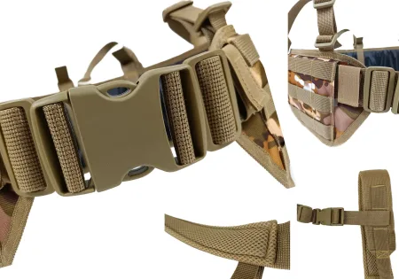 Tactical Load Bearing Belt RPS with MOLLE mounting and shoulder straps Multicam Arid steppe without pouches