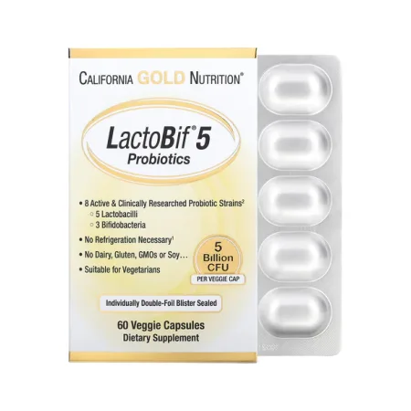 LactoBif 5 Probiotics - 60 капсул
