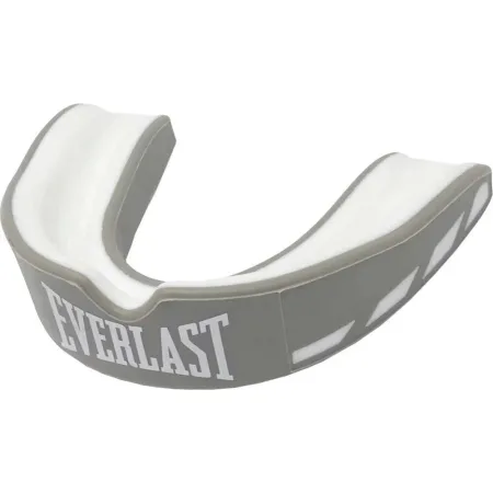 Капа боксерська Everlast EVERGEL MOUTH GUARD сіро-біла універсальна (оригінал) P00003597