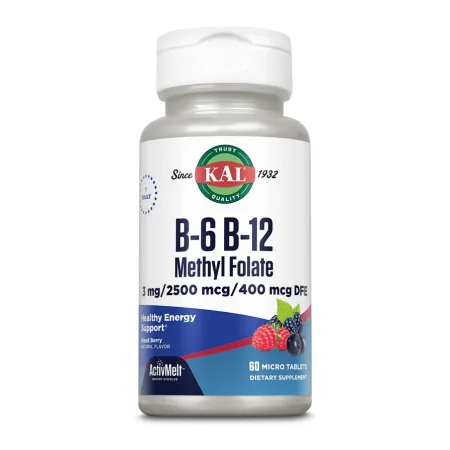 B6 B12 Methyl Folate - 60 таблеток ягідний мікс
