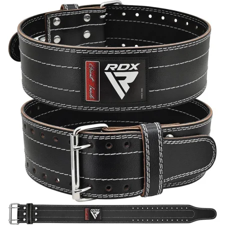 RDX RD1 Leather Powerlifting Belt White XL
