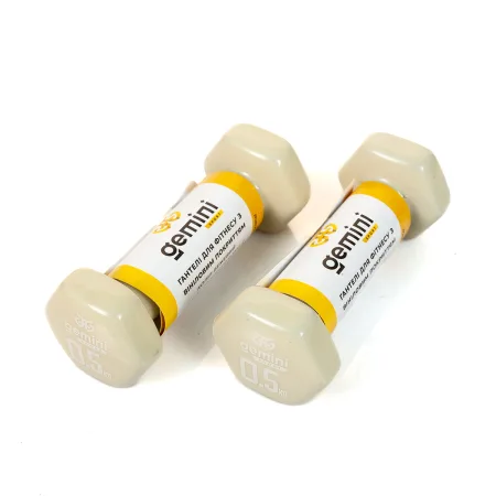 Гантелі Sport для фітнесу з вініловим покриттям 2 шт по 0,5 кг GSD-0.5MILK