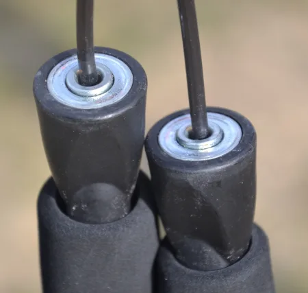 Скакалка скоростная PowerPlay 4211 X ROPE с утяжелителями - 120 г*2 чёрная 3 м