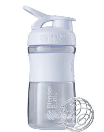 Шейкер спортивний пляшка BlenderBottle SportMixer Flip 590 мл Білий