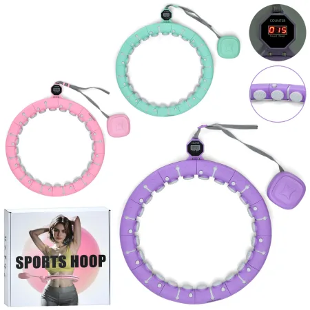 Обруч масажний розумний хула хуп Smart Hoop 4658 зелений