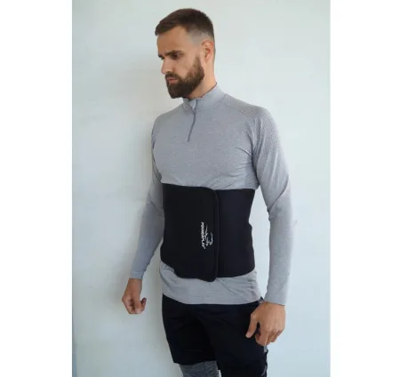 Slimming Belt PowerPlay 4301 (125*30 cm) + Smartphone Pocket Black