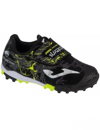 Сороконіжки дитячі Joma SUPER COPA чорний, салатовий діт 37 розмір SCJW2401TFV (оригінал)