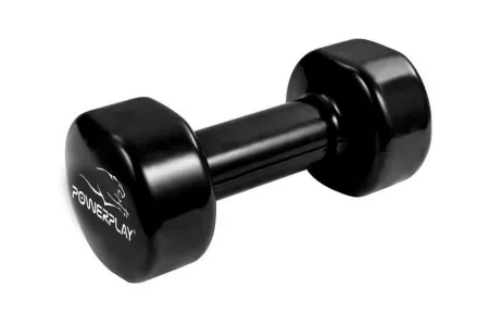 Гантелі вінілові PowerPlay 4125 Achilles 2*5 кг. чорні (пара - 2шт.)