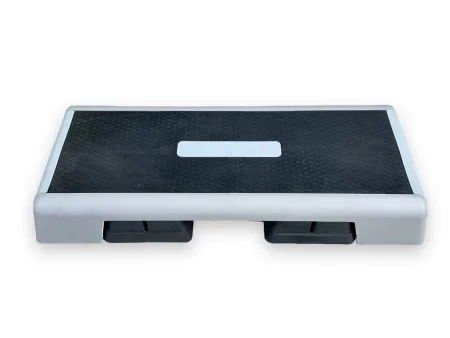 Степ-платформа L99 х W36 х H15/20 см, сірий/чорний