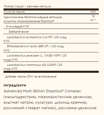 Advanced Multi-Billion Dophilus® - 60 капсул