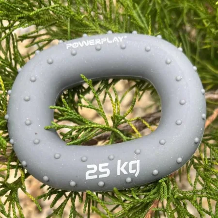 Еспандер кистьовий силіконовий PowerPlay PP-4337 Hand Grip Large 25 кг. Сірий